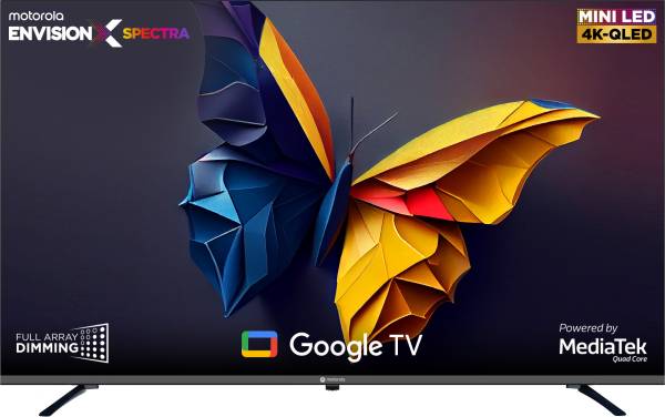 MOTOROLA EnvisionX Spectra Mini LED 140 cm (55 inch) QLED Ultra HD (4K) Smart Google TV Dolby Vision & Dolby Atmos