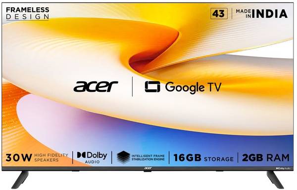 Acer I PRO Series 108 cm (43 inch) Full HD LED Smart Google TV 2024 Edition with Black