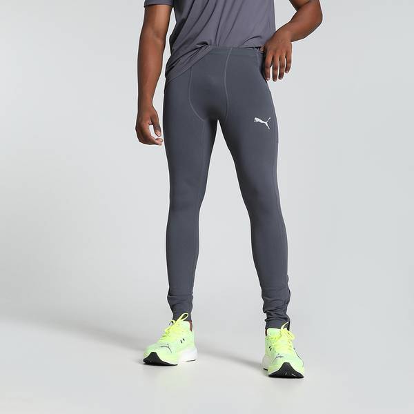 PUMA Solid Men Grey Tights