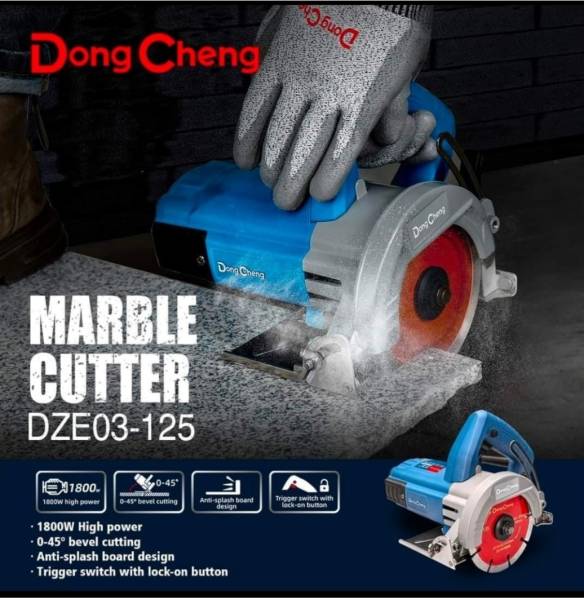 DONGCHENG MAYUR DZE03-125 5" HEAVY DUTY MARBLE CUTTER, DUSTPROOF & 13000 RPM CUTTER MACHINE Marble Cutter