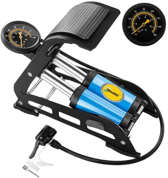 Drasert 159 psi Tyre Air Pump for Car & Bike