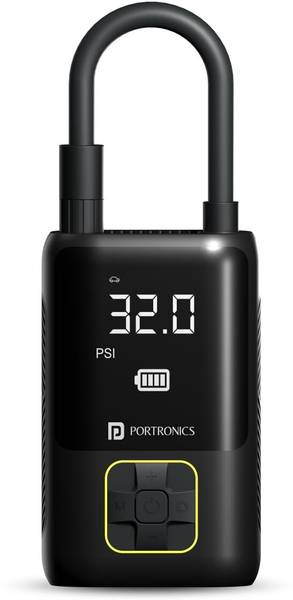 Portronics 150 psi Tyre Air Pump for Car &amp; Bike