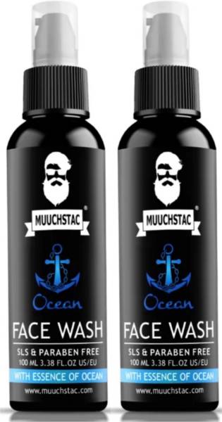 MUUCHSTAC ocean for Man, Fight Acne & Pimpale, Skin Brightening, All Skin Types Face Wash(100ml)