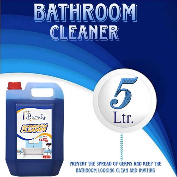 Bumily Bathroom Cleaner Liquid, Floral - 5 Liter | New Thicker Bathroom Floor Cleaner Regular Liquid Toilet Cleaner