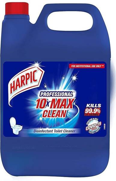 Harpic Removes 10 x more yellowish and tough stains-5 L Original Liquid Toilet Cleaner