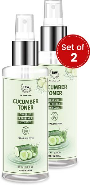 TNW - The Natural Wash Cucumber Toner, Tones up, Refreshes ,Hydrates for all skin Types Men & Women Men & Women