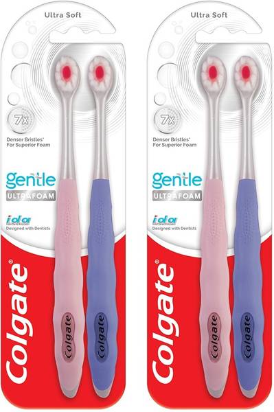 Colgate Gentle UltraFoam Ultra Soft (2pcs x 2) Ultra Soft Toothbrush
