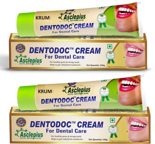 KRUM Asclepius Wellness Dentodoc Toothpaste, Dental Cream Toothpaste