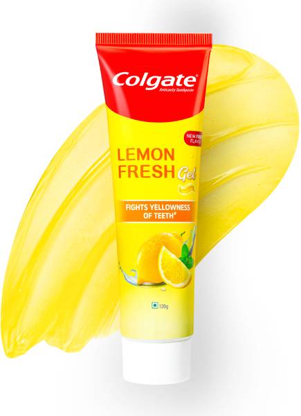 Colgate Lemon Fresh Gel Tooth Paste Fights Yellowness of Teeth - New Fresh Flavor Toothpaste