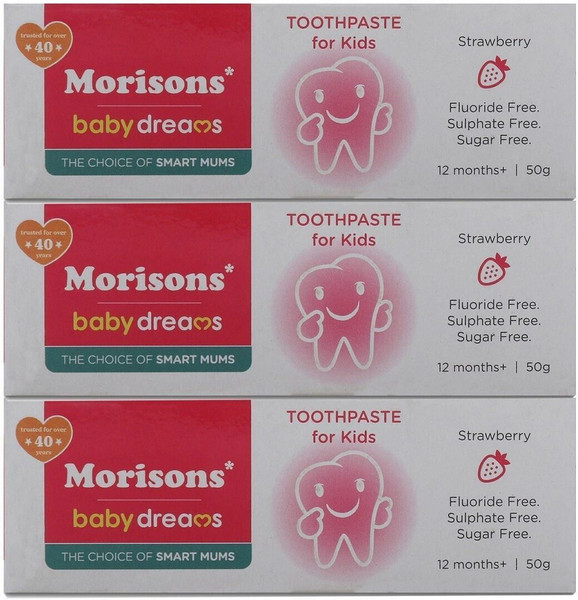 Morisons Baby Dreams Kids Toothpaste Combo - Pack of 3 Toothpaste