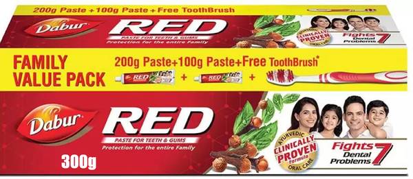 Dabur Red Ayurvedic Toothpaste @ 300g^ Toothpaste