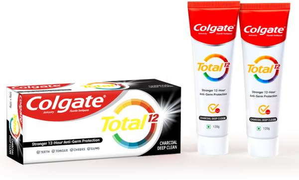 Colgate Total Charcoal Deep Clean Antibacterial Toothpaste (Combo Pack) Toothpaste