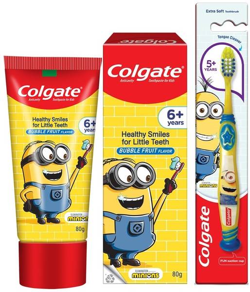 Colgate Kids Minions Toothbrush Toothpaste