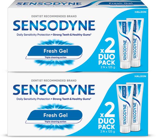 SENSODYNE Fresh Gel, 125 g*4 Toothpaste