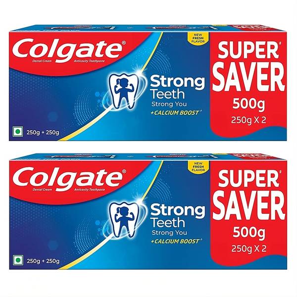Colgate Strong Teeth Calcium boost Whitens Teeth 1000g 500g x