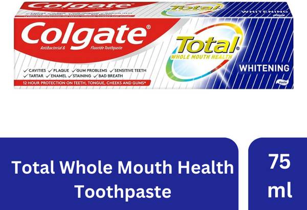 Colgate Total Whitening Whole Mouth Health 24H Toothpaste