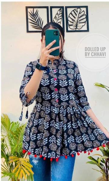 PaliwalArts Casual Printed Women Multicolor Top