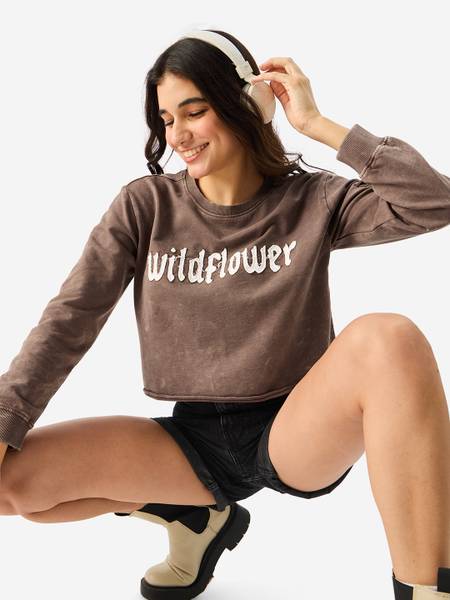 The Souled Store Casual Printed Women Brown Top