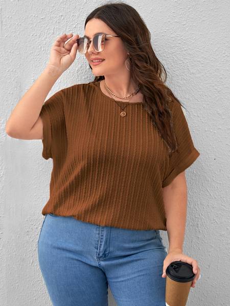 Zilcon Casual Solid Women Brown Top