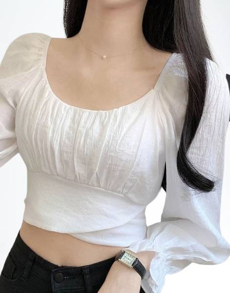 Tooba interprises Casual Solid Women White Top