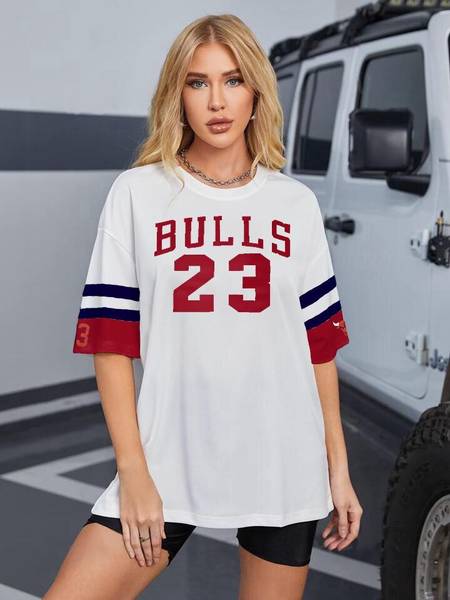 Eddicted Casual Color Block Women White Top