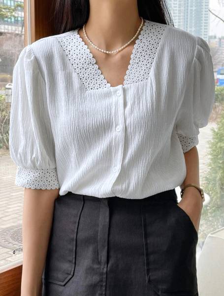 CoutureCraftery Casual Embroidered Women White Top