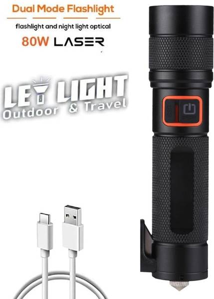 Dazzel Flex HP-361 (CAR EMERGENCY LIGHT) 4 Modes with Hammer and Seatbelt cutter Zoomable Torch