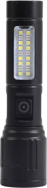 MZ M032 (LED RECHARGEABLE METAL TORCH) Zoomable 80W with 1200mAh Battery & 6 Modes Torch