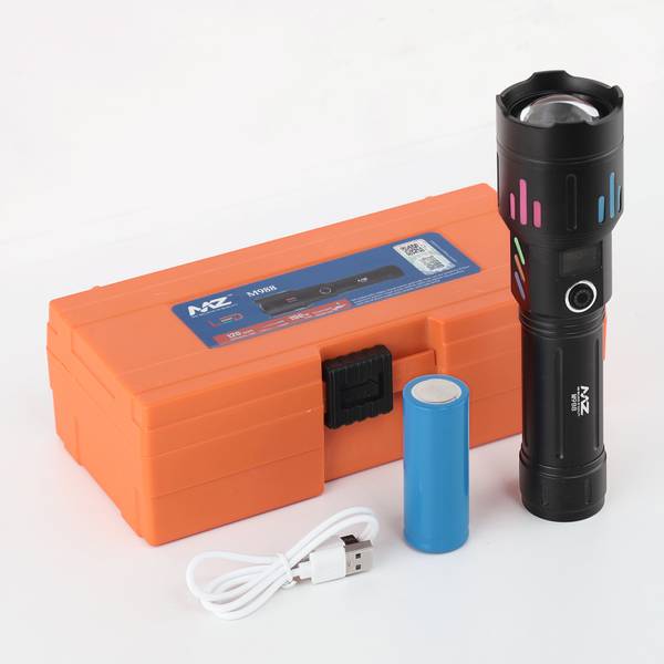 MZ M988 METAL ZOOMABLE TORCH Super Bright 150W Light, 5 Modes Flashlight Torch