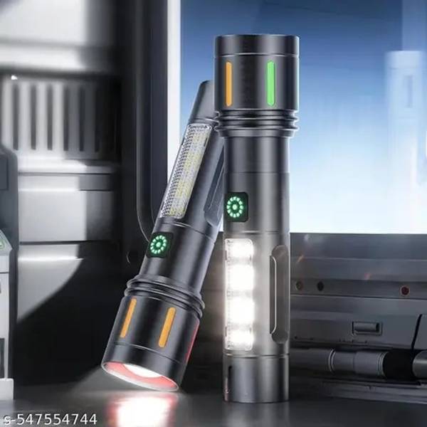 Dazzel Flex Metal Led Light Long Range 1000 Meter|1 Km High Power Zoomable & Type-C Torch