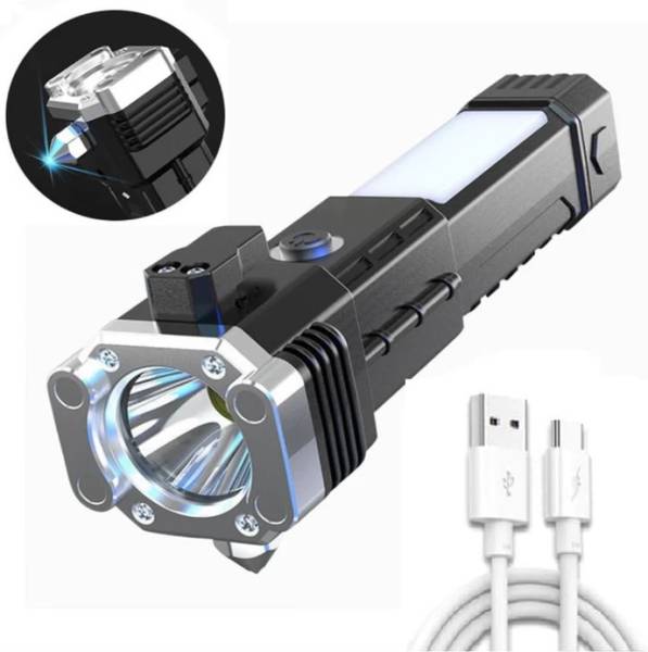 Dyzo Led Torch USB Charge with battery Indicator High Power Long Battery 4 in 1 Torch