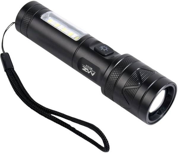 MZ M034(ZOOMABLE METAL LED TORCH) 3 Modes Flashlight, Super Bright 80W LED Light Torch