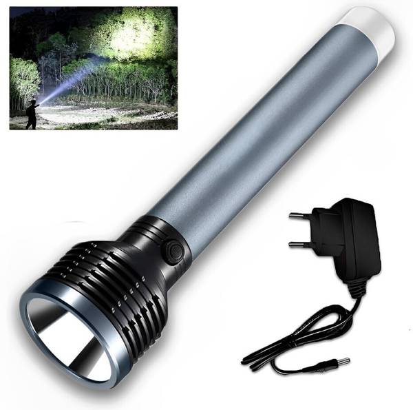 CRENTILA Rechargeable LED Flashlights, 5 Modes, Waterproof Flashlights for Emergencies Torch