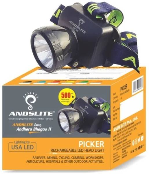 ANDSLITE PICKER Rechargeable LED Head Light Torch