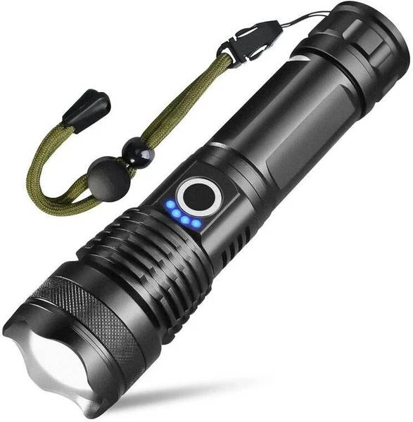 Oximus 5modes Led 99000 Lumens Flash Light Torch High Power, XHP70.2 Powerful Charging Torch