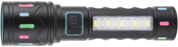 MZ M036C ZOOMABLE LED METAL TORCH 5 Modes Flashlight, Super Bright 80W LED Light Torch