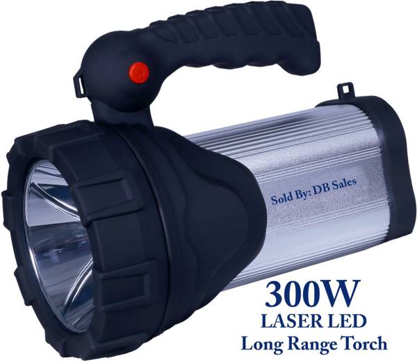 Terrom 3 km long range laser blinker LED torch light with 300w high brightness & 3 mode Torch
