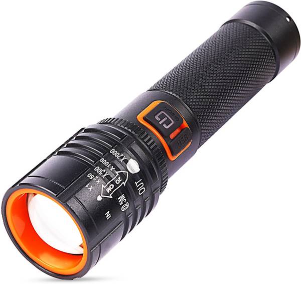 FINARO 035 Zoomable Metal 5 Modes Flashlight, Super Bright Cree T6 Led Light Torch