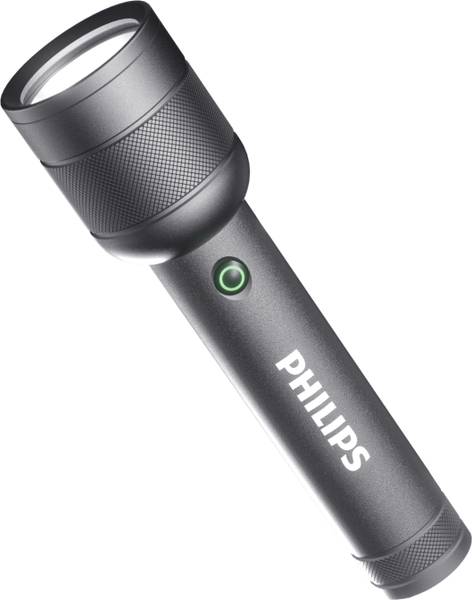 PHILIPS 5 Mode Flashlight, 3500mAh Li-ion Battery, 1500 lm, IP55, SFL6166R/56 Aluminium Torch