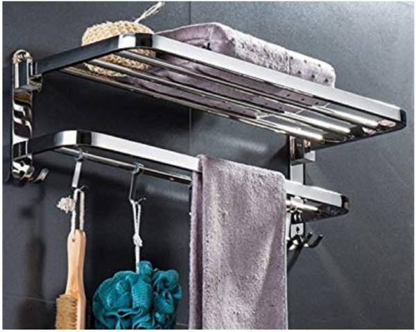 DXDT Stainless steel double decker 24 inches bathroom towel rack/ Towel rod 2 layer Towel Holder