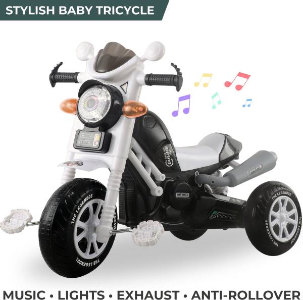 KIDS FIRST STEP Bike for Kids | Music Horn | Multicolour Lights | Cycle for 3-6 Years Boy & Girl Pedal Tricycle