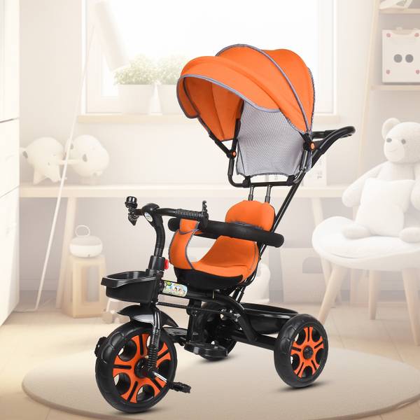 flammable kids Tricycle for kids Cycle for Kids Cycle for Baby with Storage Basket BABY TRICYCLE WITH CANOPY Tricycle