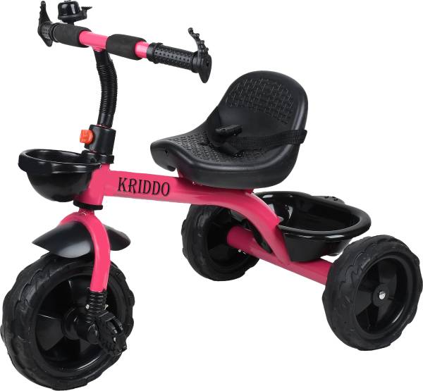 KRIDDO Tricycles and Cycles for Kids Cycle for Baby tricycle for kids. KR-BST 01-PINK Tricycle
