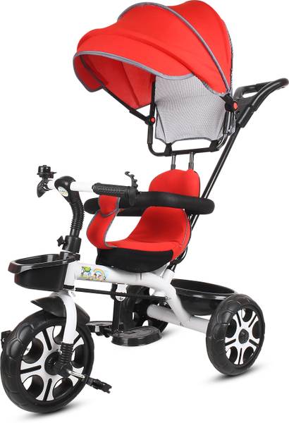vyana sales Small kids Tricycles |Cycles for Kids | Cycle for Baby with Parental Control white canopy baby for kids 66 Tricycle