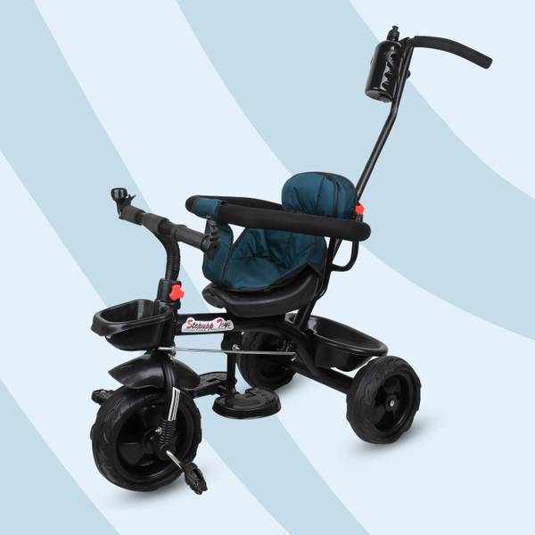 DUGGI MUGGI Kids Best Tricycle for Ride with Safety 552 Kids Tricycle Parental Handle,Basket,Seat with Cloth Tricycle