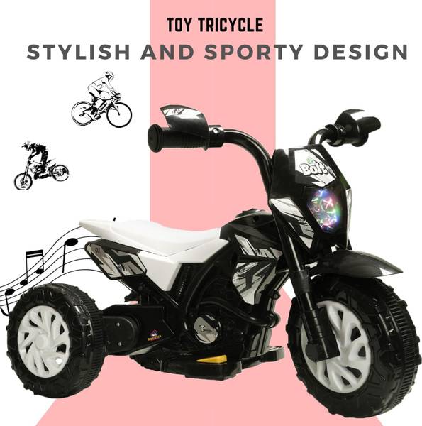 DANDLES Panda EV-Bolt Foot Exaliter Bike Battery Operated Ride On