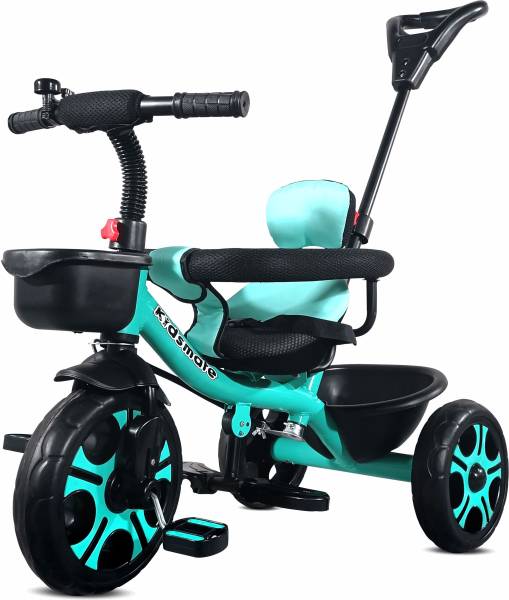 Kidsmate Thunder Plug N Play Kids/Baby Tricycle with Safety Guard Rail and Parental Control with Seat Belt for 12 Months to 48 Months Boys/Girls/Carry...