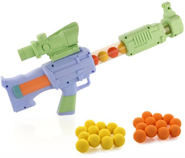 Aditi Toys Space Explorer Pneumatic Gun Include 24 Soft Foam Ball for Boys & Girls 5+ Age Darts & Plastic Bullets