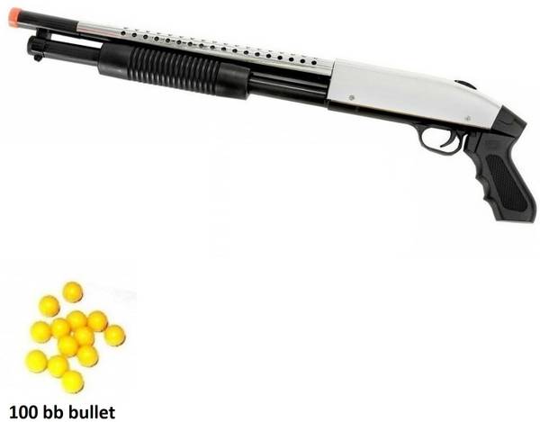 HALO NATION PUBG Airsoft Sawed-off Shotgun BB Bullet Gun Toy Pistol - 100 BB Ball Guns & Darts