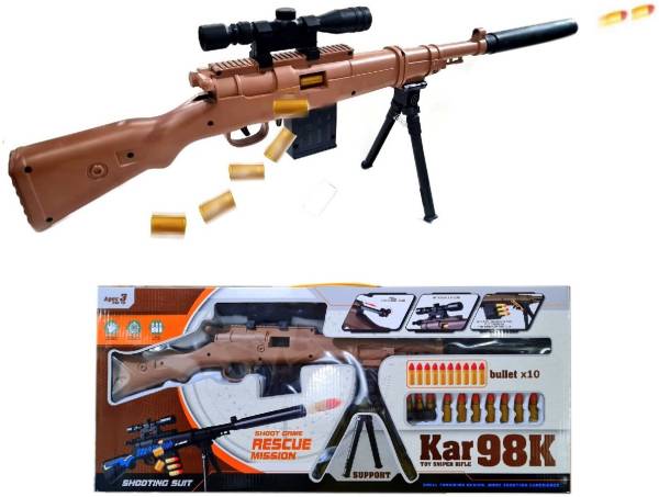 HALO NATION Kar98 K98 Gun Wit Plastic Dart Shell Eject Gun Loading Police Rifle Gun for kids Guns & Darts